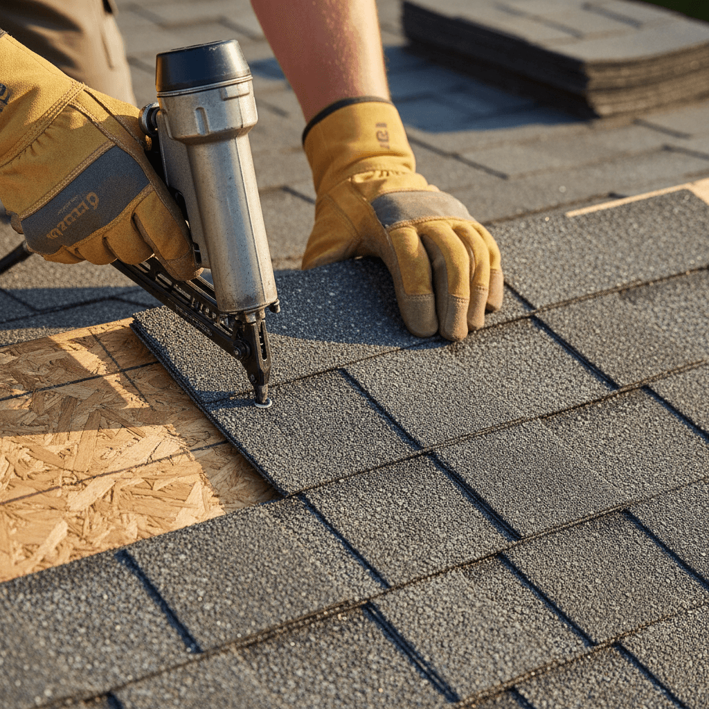 Repairing a loose roof shingle